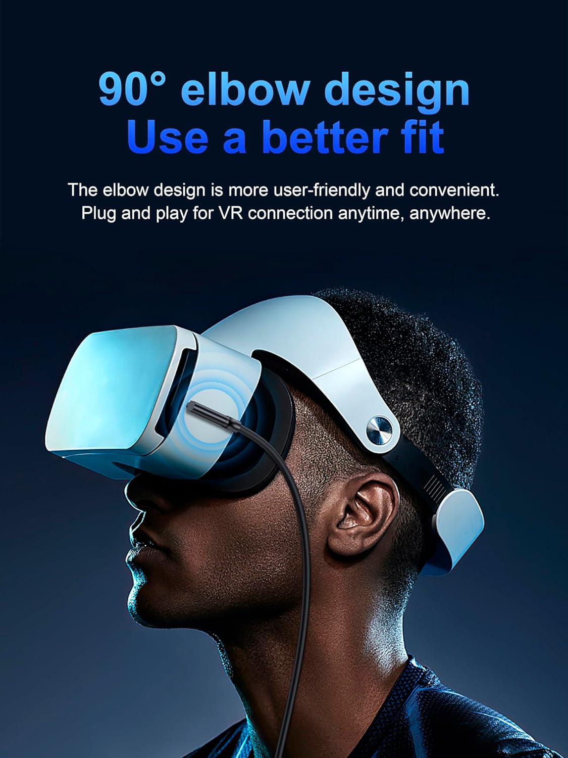 90 Degree Right Angle Type C Extension Cable,6.6FT, USB 3.1(10gbps) USB C Male to Female Extension PD100W Charging For 2021 MacBook Pro/iPad Mini,M1 Air iPad Pro Dell XPS Surface Book Hub and More - Image 8