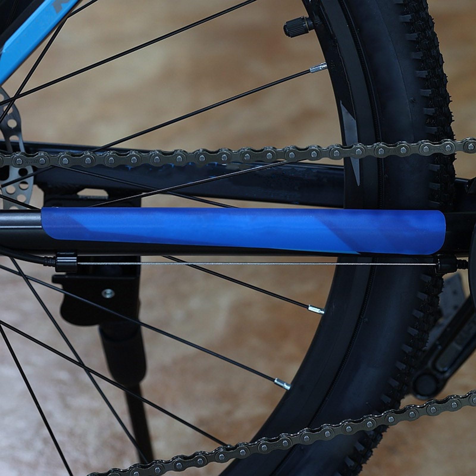 Protection De Cadre Vélo En Silicone – Autocollant Solide Pour Support, Noir, Universel