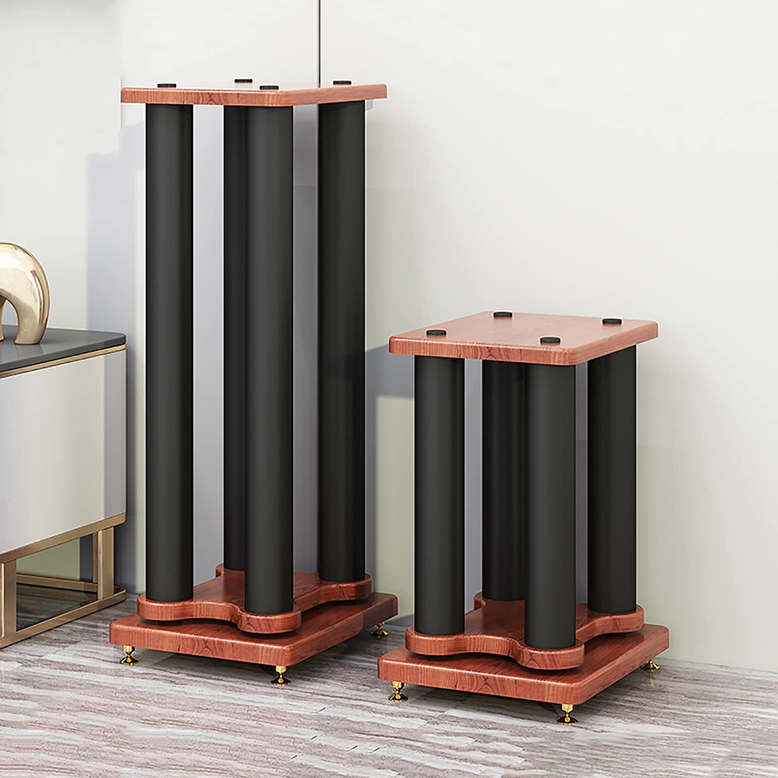 Soporte para Altavoz Un par de Soportes para Altavoces envolventes, para Sonido Envolvente y Altavoces de estantería, Pesa hasta 22 Libras 1 par, fácil de Montar (tamaño: 30 cm)