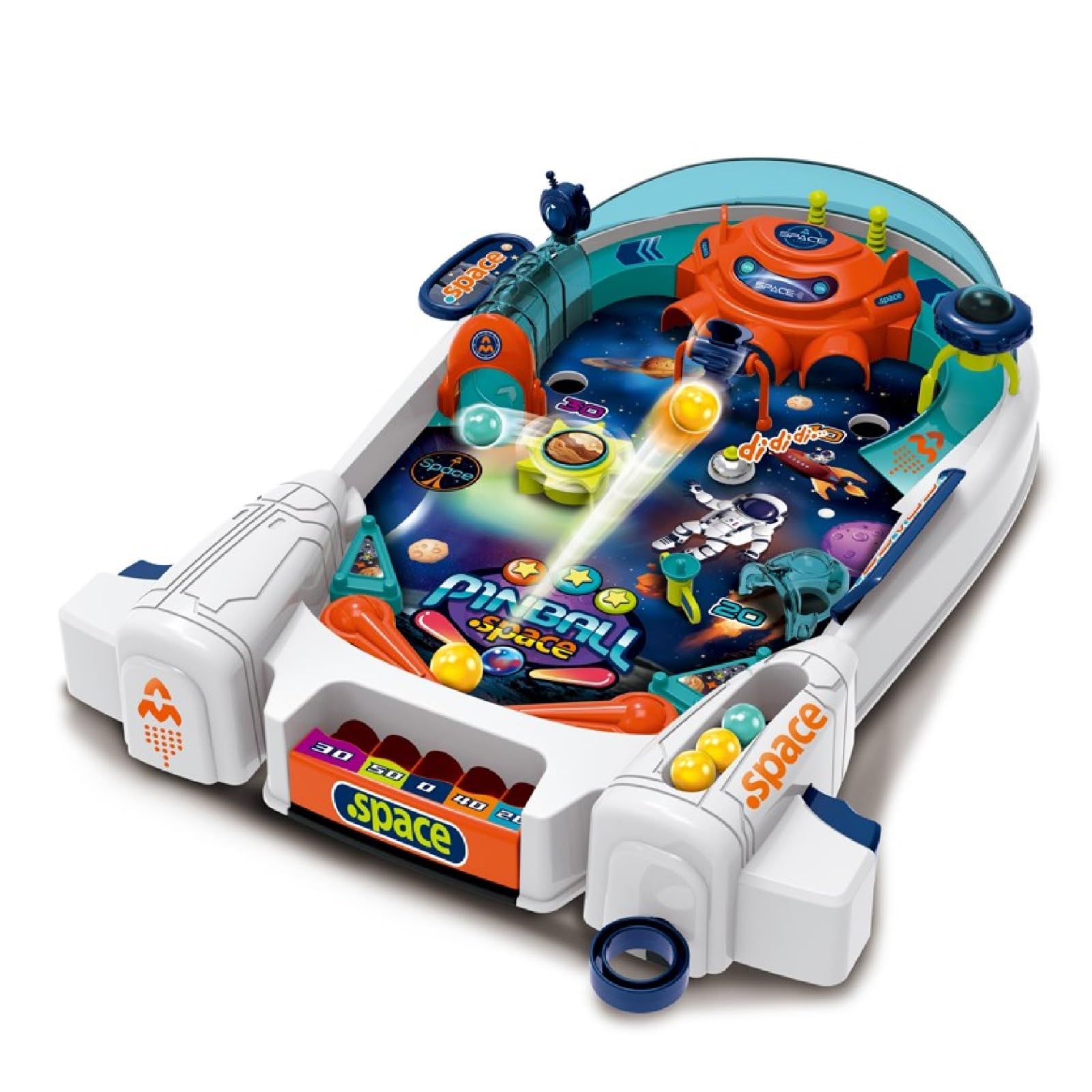 PNJB Plastic Mini Pinball Game Machine, Vibrant Colour, Tabletop Arcade Game, Exciting and Nostalgic, Compact & Portable, Great Gift Idea for Kids