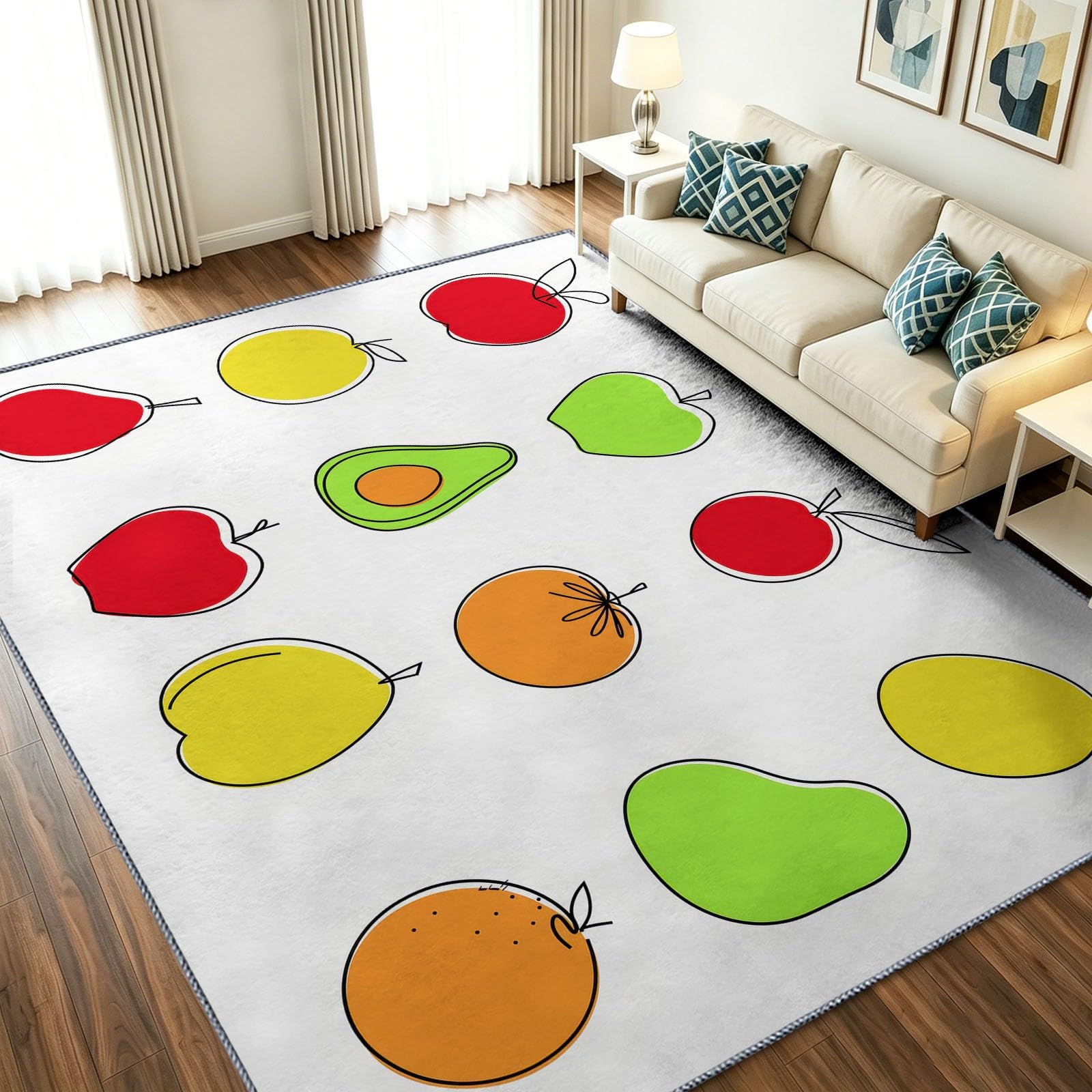 Tapis blanc 90 x 150 cm non-fussel pour éliminer les peluches et simplifier le ménage