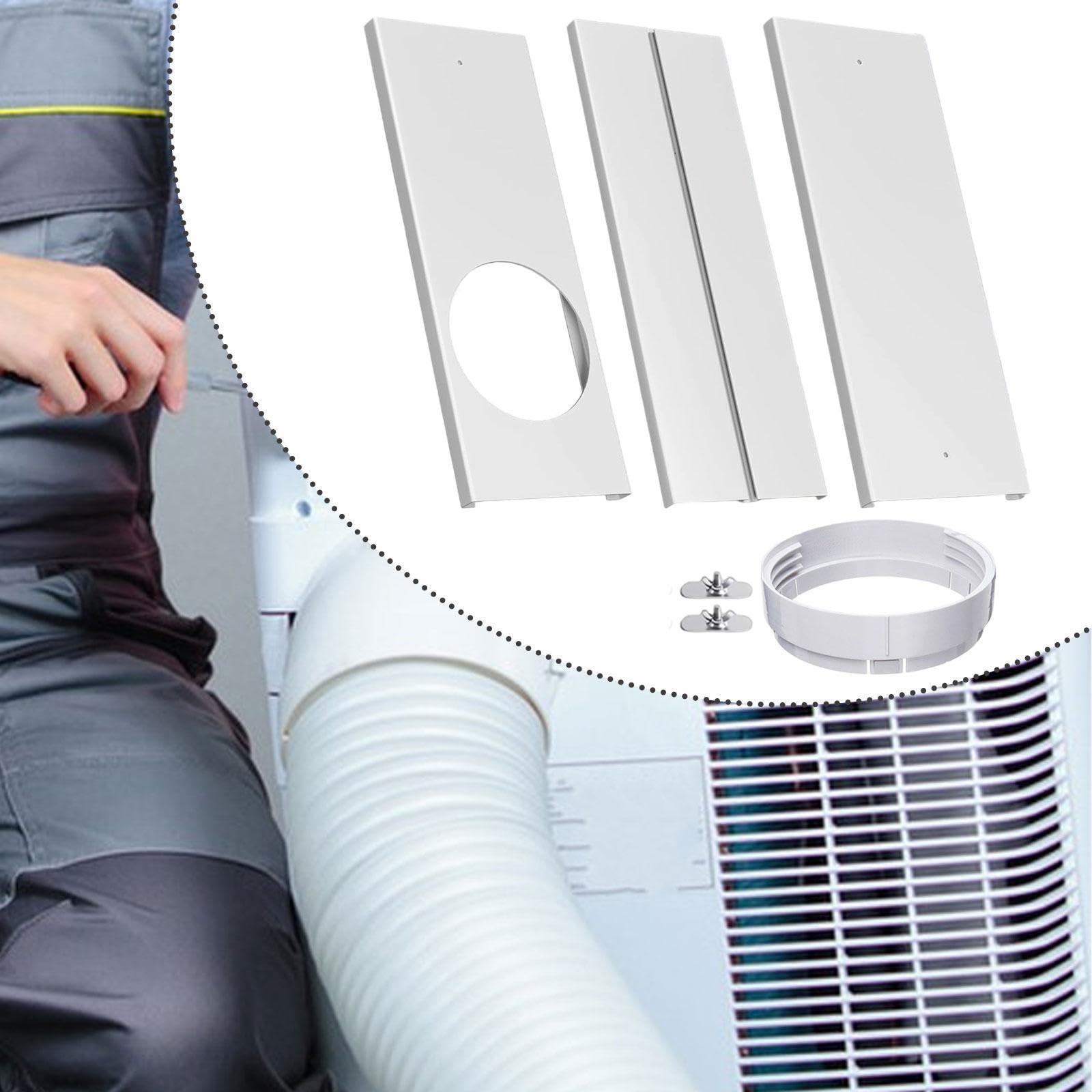 MagiDeal Kit Di Sfiato per Finestra Del Condizionatore D' Portatile, Kit Finestra Condizionatore, Guarnizione Telescopica in Pvc Regolabile per Essere Adatto Ai Tubi Di Scarico Dell'asciugatrice