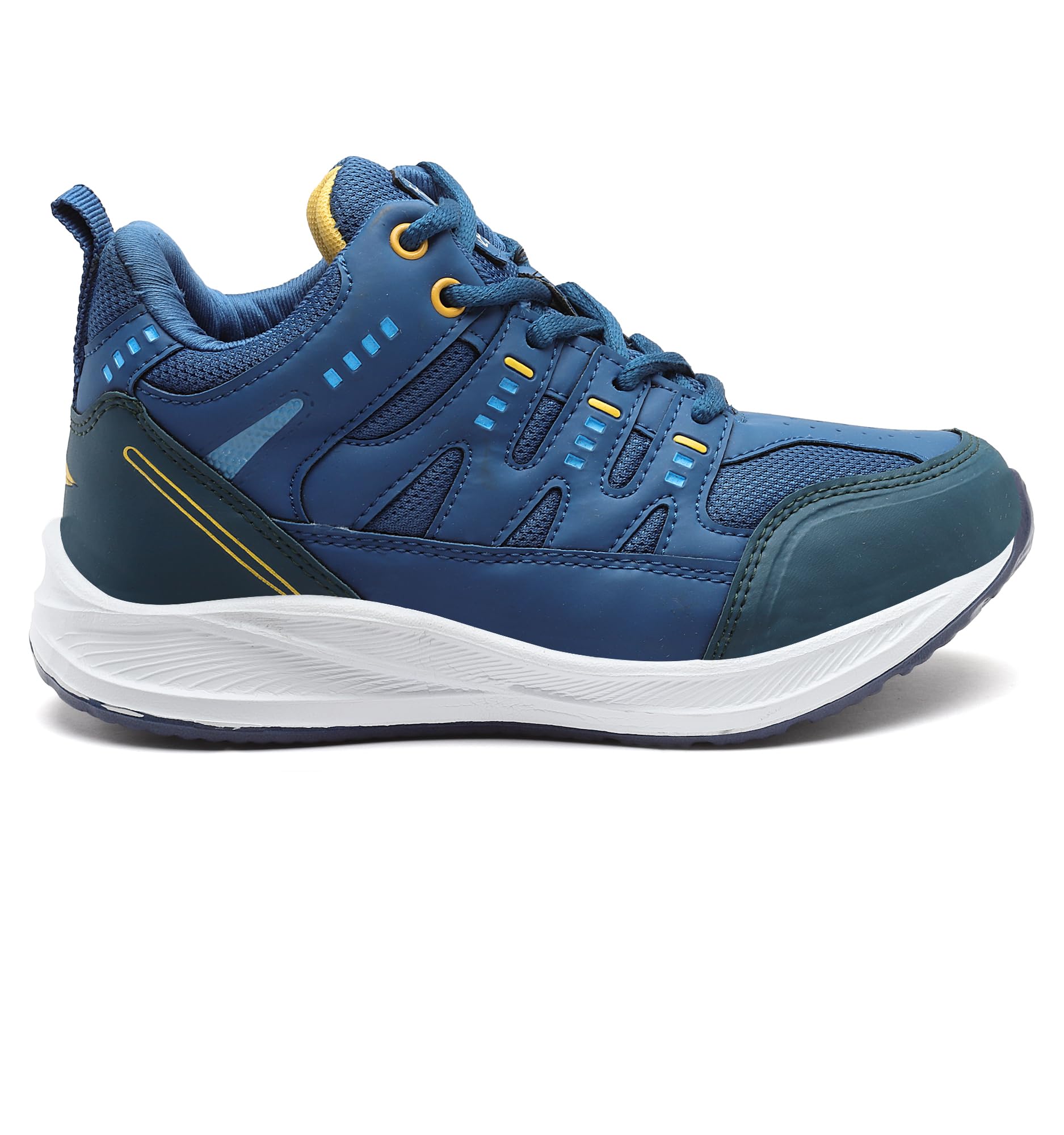 ASIAN Boy's ADVENTURE-02-KIDS Sport Running & Walking Shoes with Ultra Bounce Technology Lightweight Synthetic Upper EVA Outsole Casual Lace-Up Shoes for Kid's & Boy's (DGRYRED) -UK 11s 1