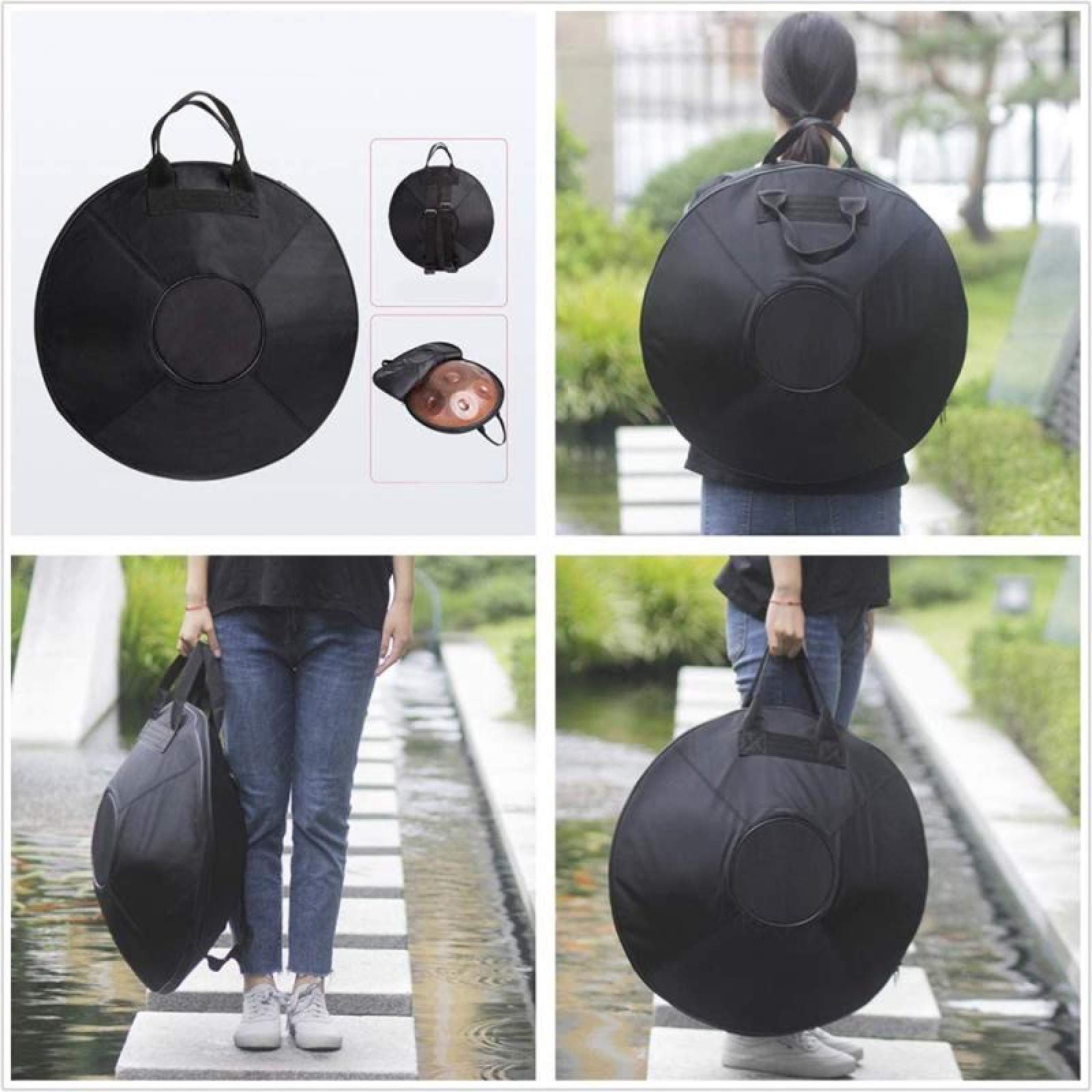 Handpan, 9 Notes Zungentrommel, Professional Hand Tuning, Easy to Carry and Clean, With Backpack, Stand Hang Drum for Professional Audio Production Yoga-Meditation