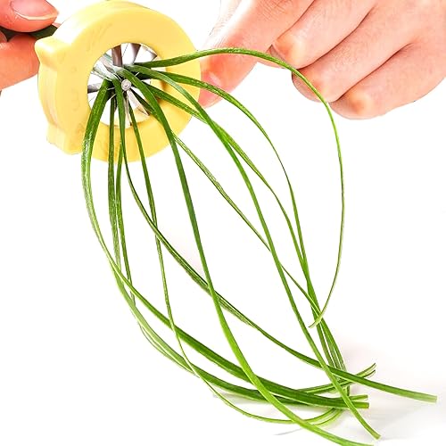Trituradora de cebolla verde, 12 cuchillas de acero inoxidable, herramienta de corte de cebolla verde, cortador de trituración de cebollas,