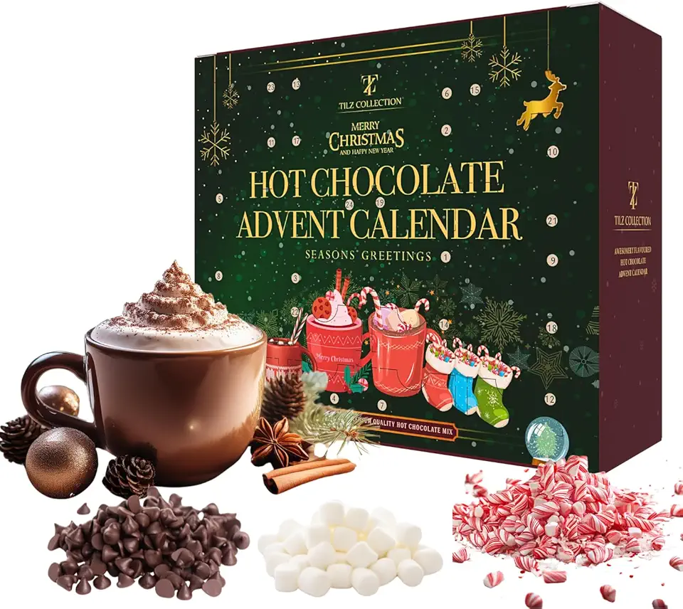 Julkalender med varm choklad