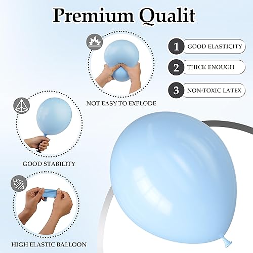 Miniatura 3 de 68 globos metálicos coloridos, globos de látex de 12 pulgadas, globos de helio con cinta, juego de globos de fiesta para cumpleaños, boda,
