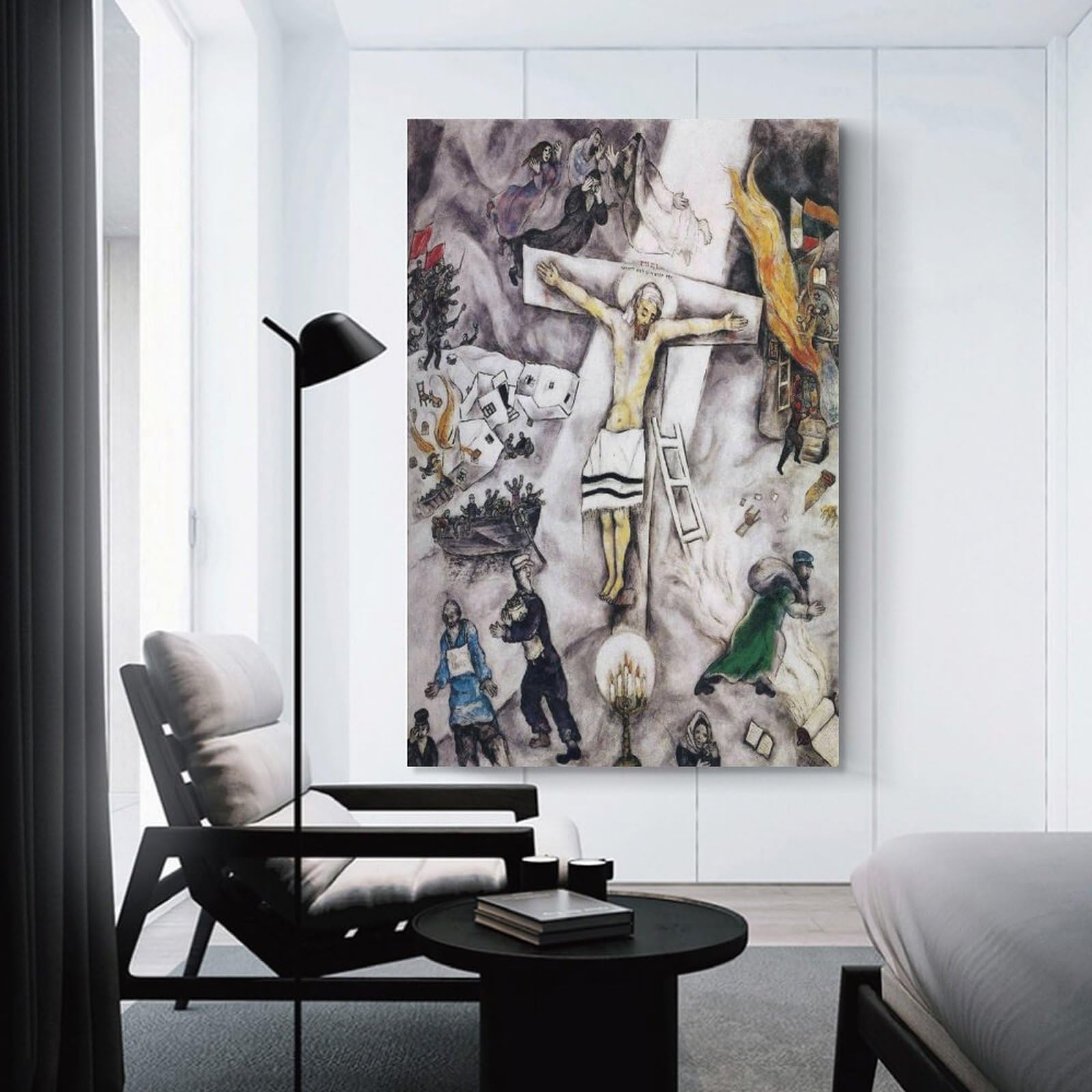 シャガール、白い磔刑、希少画集画、新品高級額付 シャガール、白い磔刑、希少画集画、新品高級額付 - メルカリ