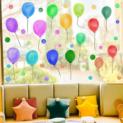 Miniatura 8 de Adhesivos de doble cara para ventanas, no adhesivos, estáticos, para ventanas de vidrio, decoración de ventana de vinilo reutilizable, calcomanías