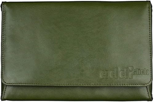 Miniatura 6 de Addi Click Nature Olive Wood Gold Edition - Juego de agujas intercambiables con tijeras, cordones, marcador de puntada, almohadillas de agarre y