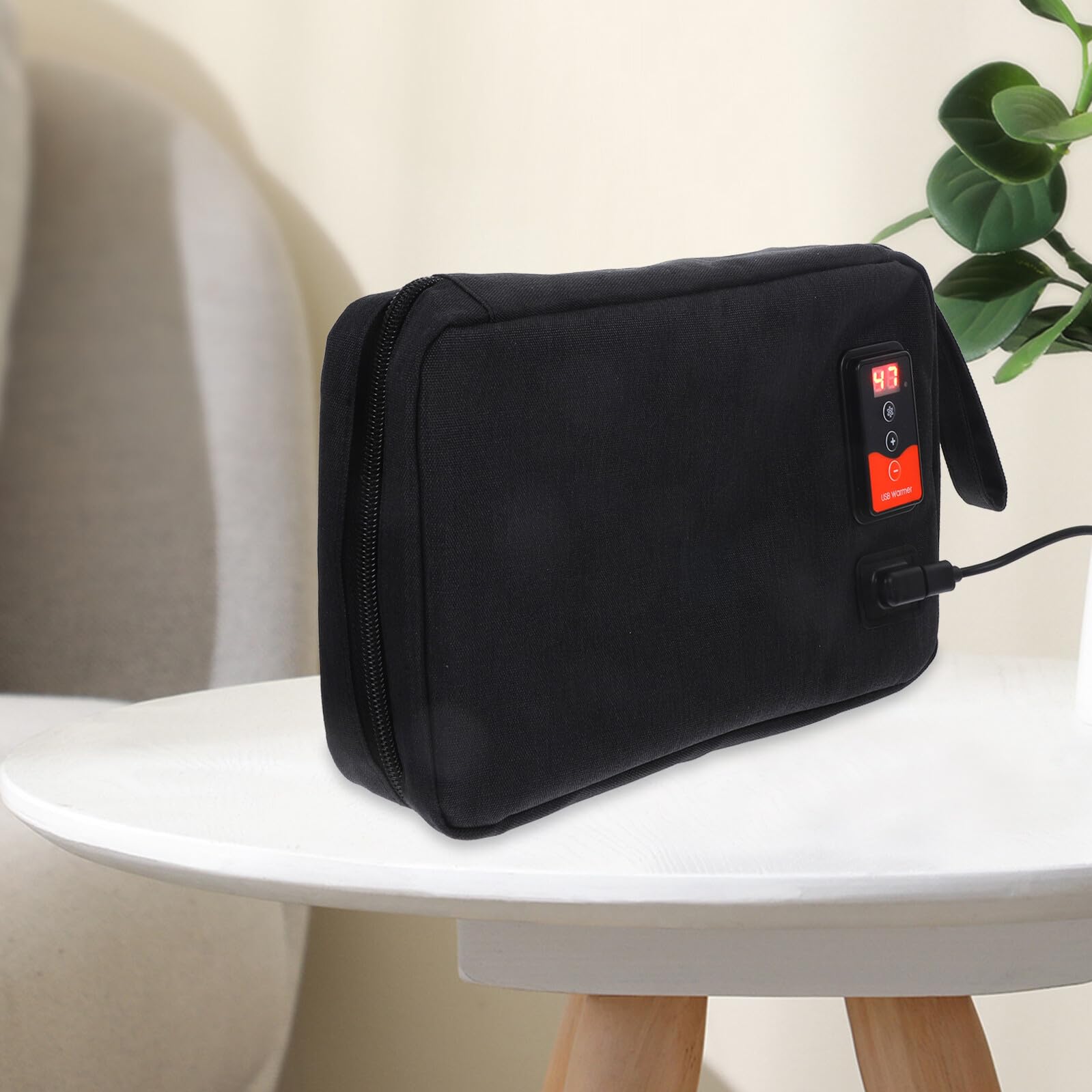 Tragbarer Feuchttuchwärmer USB Heizgerät für Babys 20-80 Stück | Schwarz, Neopren und Polyester, für Outdoor und Indoor, Konstante Temperatur mit Wärmehaltung