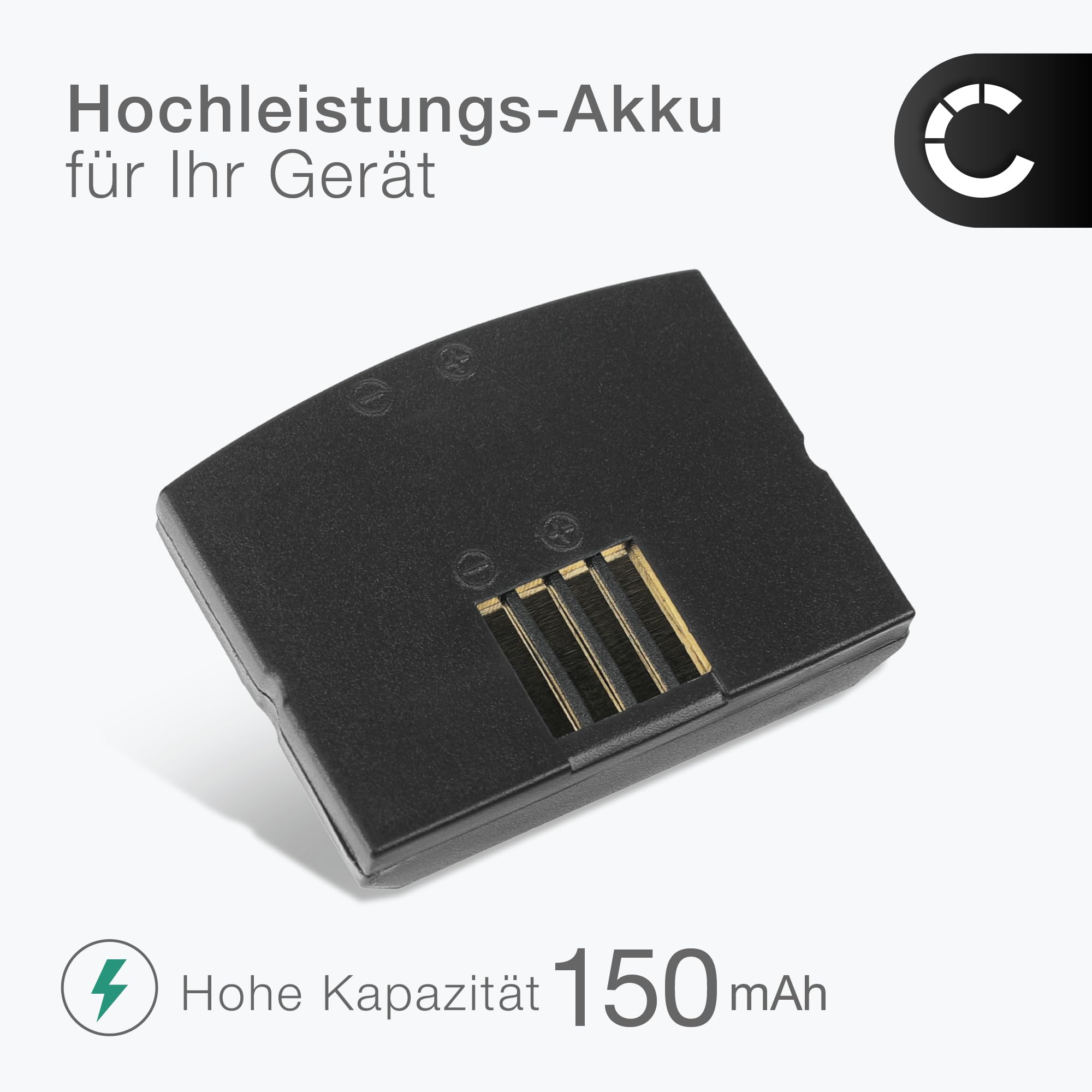 CELLONIC 2X Akku für Headset Kompatibel mit Sennheiser RI 840 (Set 840 TV), RR 4200, RI 830 (Set 830 TV), BA 300 - (150mAh, 3.7V)