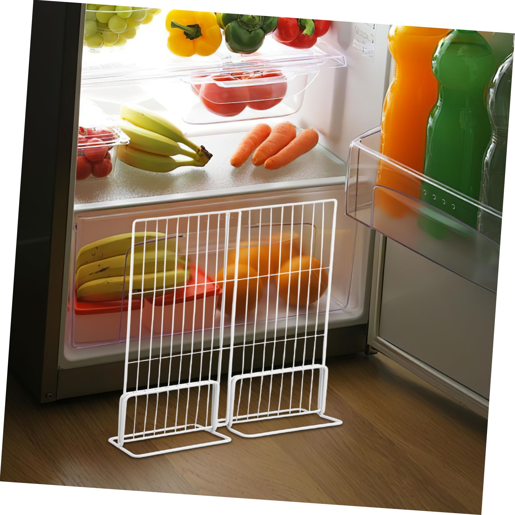 Mobestech Partición de Plástico para Congelador Organizador de Estantes para Refrigerador Separador Divisor de Malla para Congelador para Organizar Alimentos Cocina