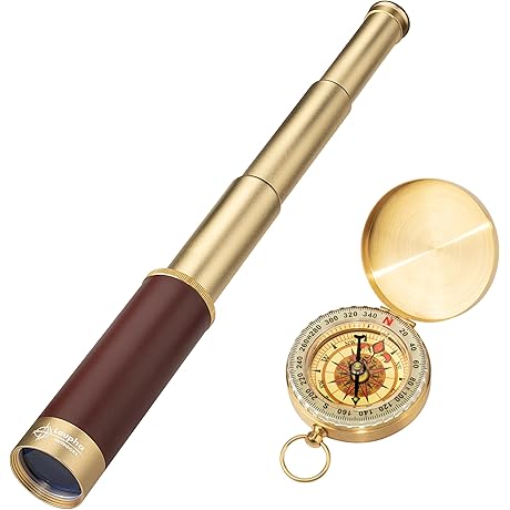 Retro Pirate Telescope Zoom 25x30 Foldscope