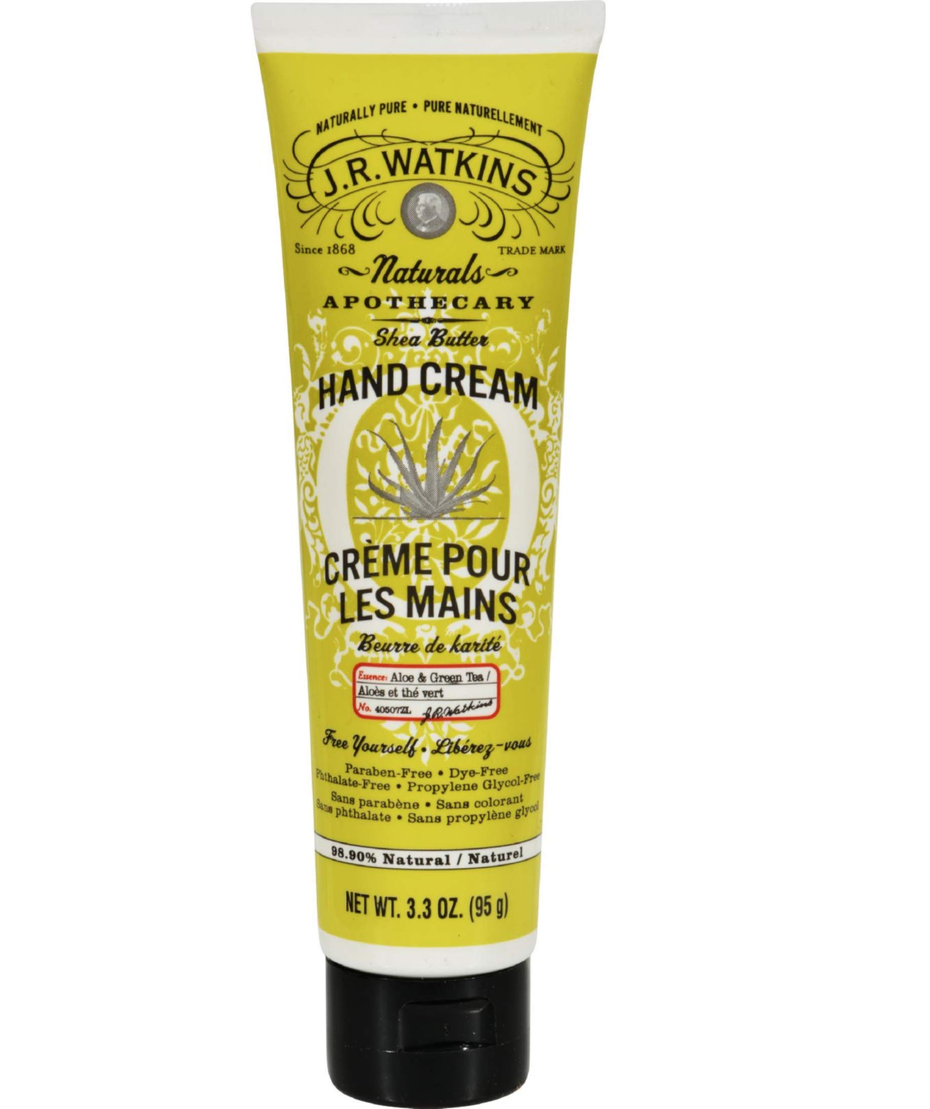 J.R. WatkinsAloe And Green Tea Body Cream, 3.3 Ounces - 2 Tubes