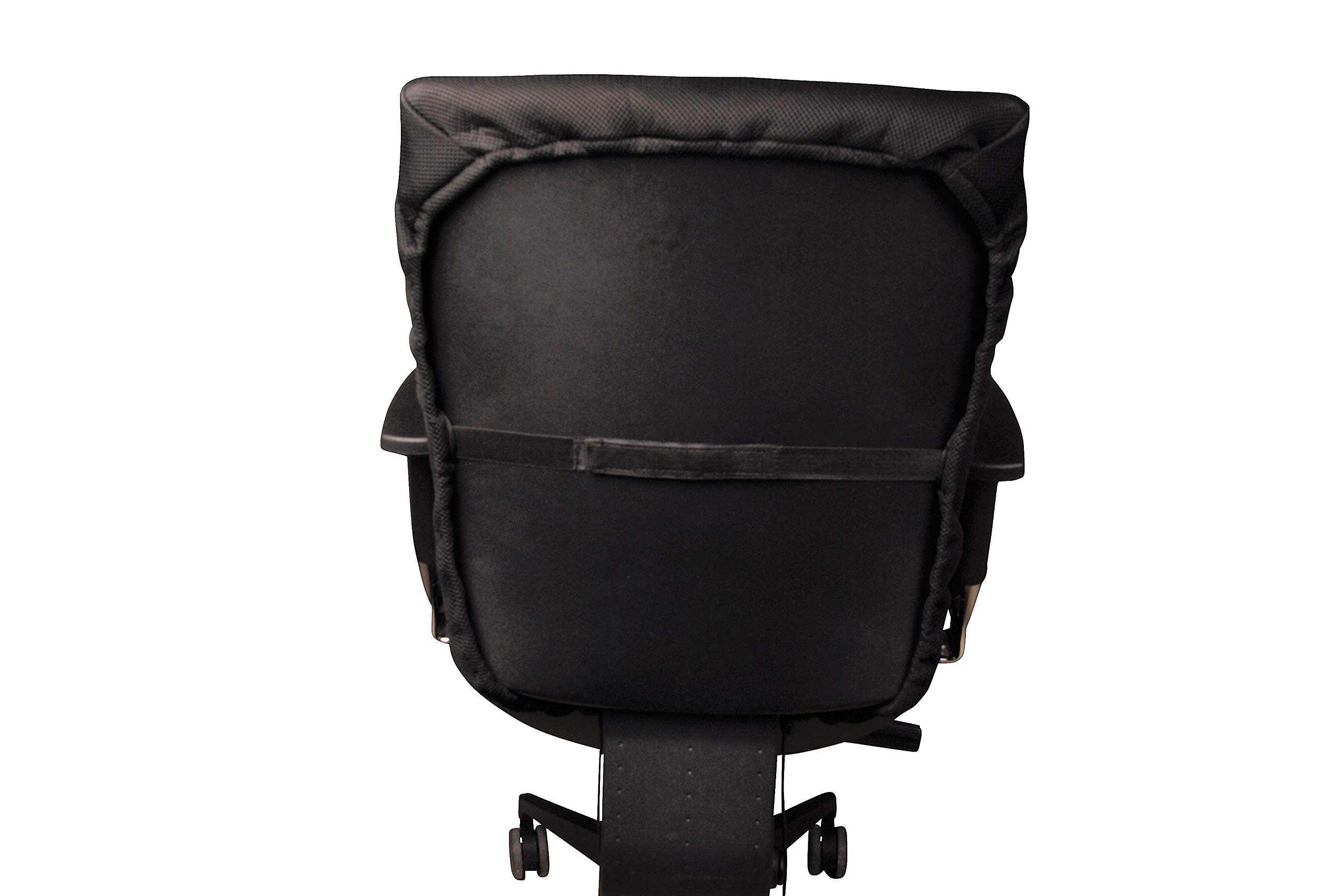 Banzaii - Housse De Chaise Anti-Taches – Housse De Chaise Avec Dossier Rond - 4 Pièces Noir, Fabriqué En Italie