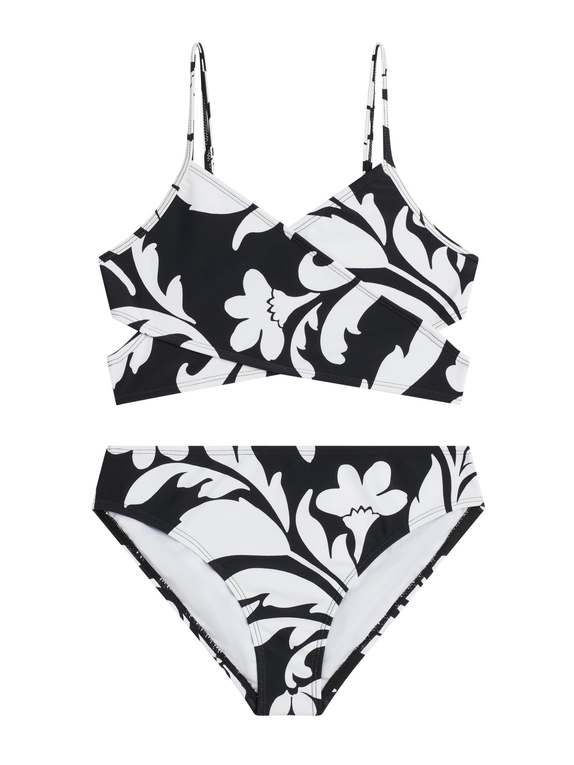 Kanu Surf Girls' Coral Reef Beach Sport Wrap Around Bikini 2-piece Swimsuit