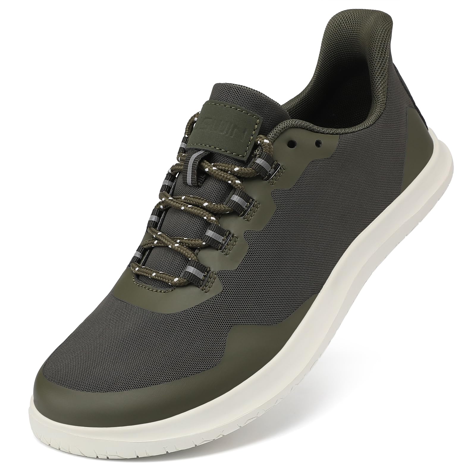 LUSWINMen's Wide Toe Barefoot Walking Shoes Minimalist Lightweight and Comfortable Casual Shoes Zero Drop Breathable Fitness Sneakers