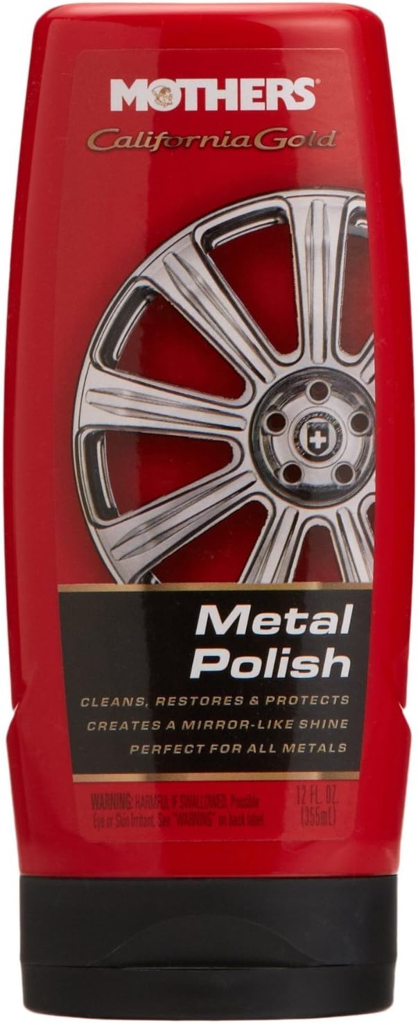 Mothers 35112 California Gold Metal Polish, 12Ounce, Chrome & Metal