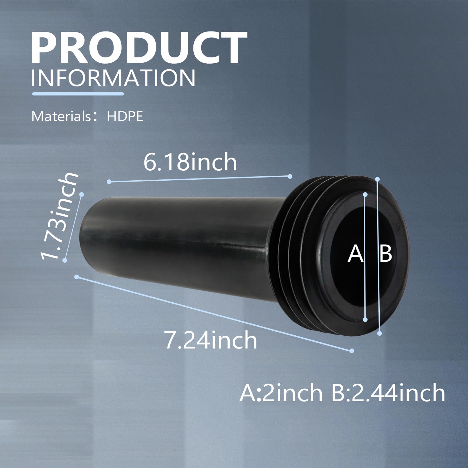 Juego de conectores de inodoro para colgar en la pared, material de polipropileno, compatible con tanque oculto Geberit, tubo de drenaje y tubo de descarga incluidos