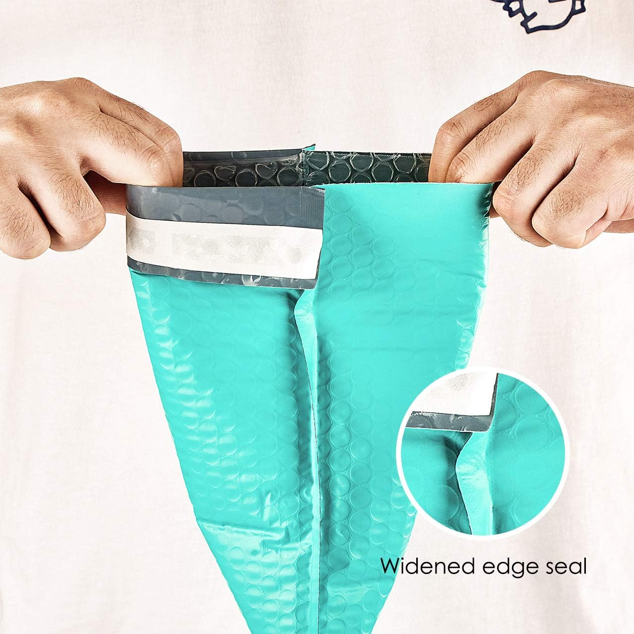 8.5x11" 100 Pack Wholesale Bubble Mailers, #2 Teal Padded Envelopes, Self-seal Bubble Wrap Shipping Envelope Bags - XCGS