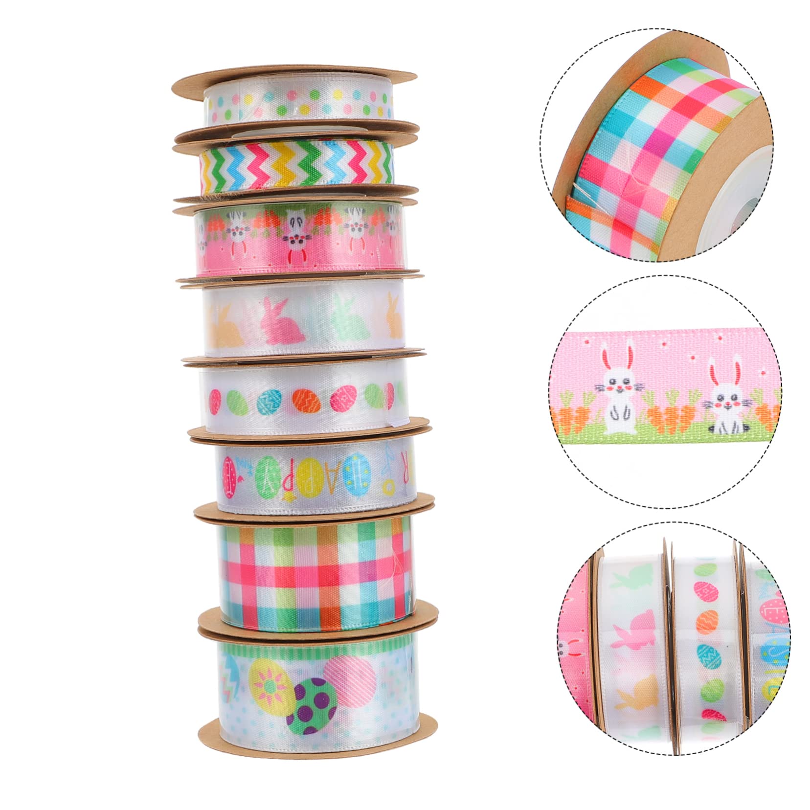 SHINEOFI 16rollen -ribbons Mit Hasen-design Dekorative Geschenkbänder Für Bastelprojekte Und Verpackungen Für Ostern Und Festliche Anlässe