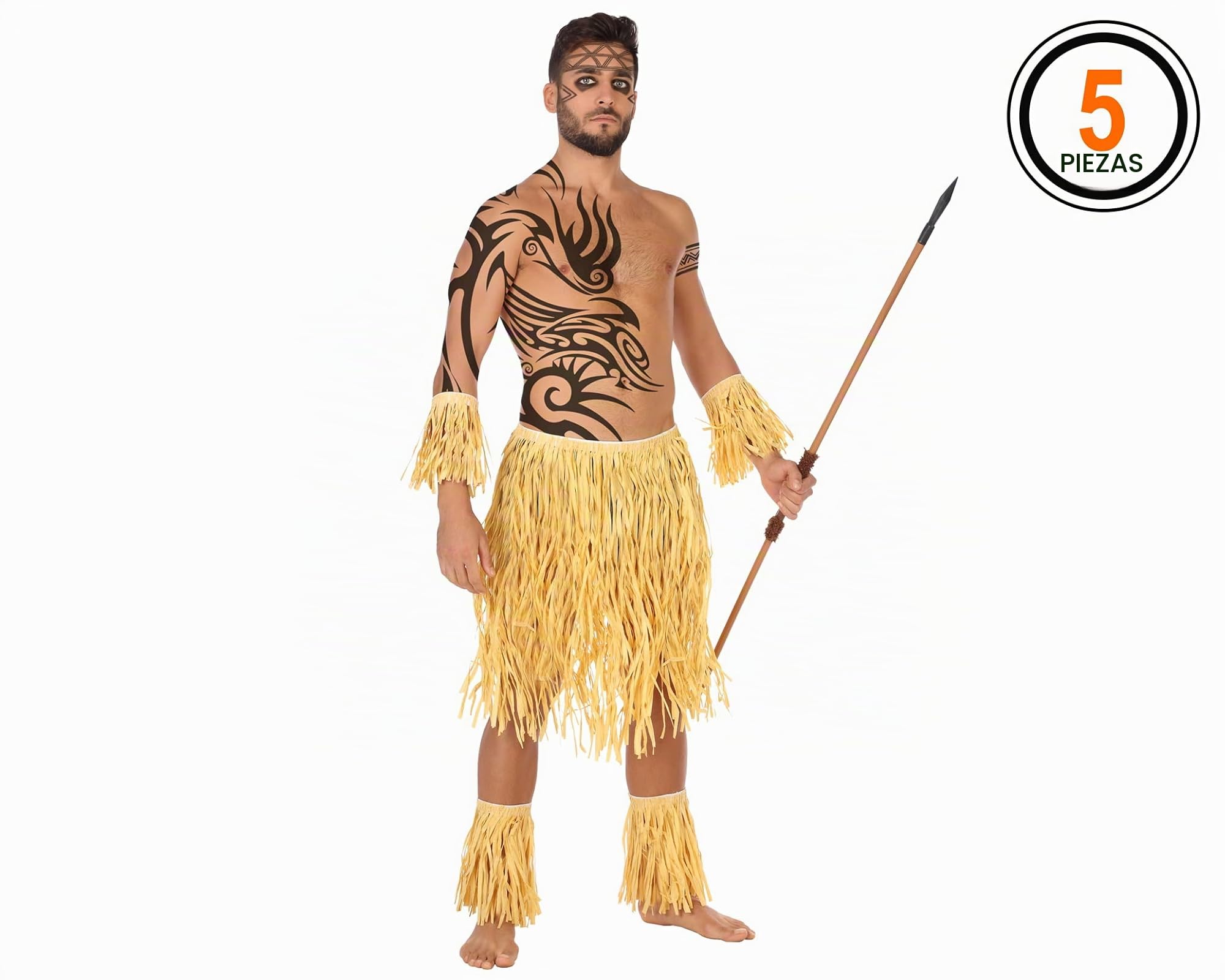 ATOSA set hawaiano disfraz 5 u adulto TALLA ÚNICA