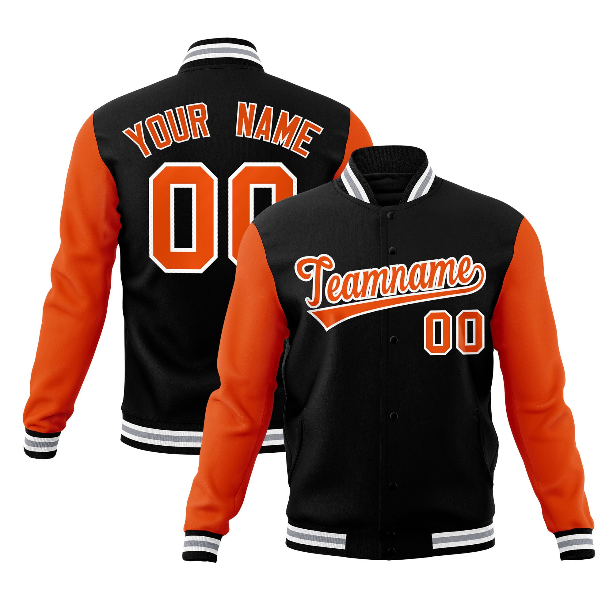KXK Custom Men/Women/Youth Varsity Baseball Jacket Blend Letterman Jackets Stitched Personalized Name Number Logo Big Size