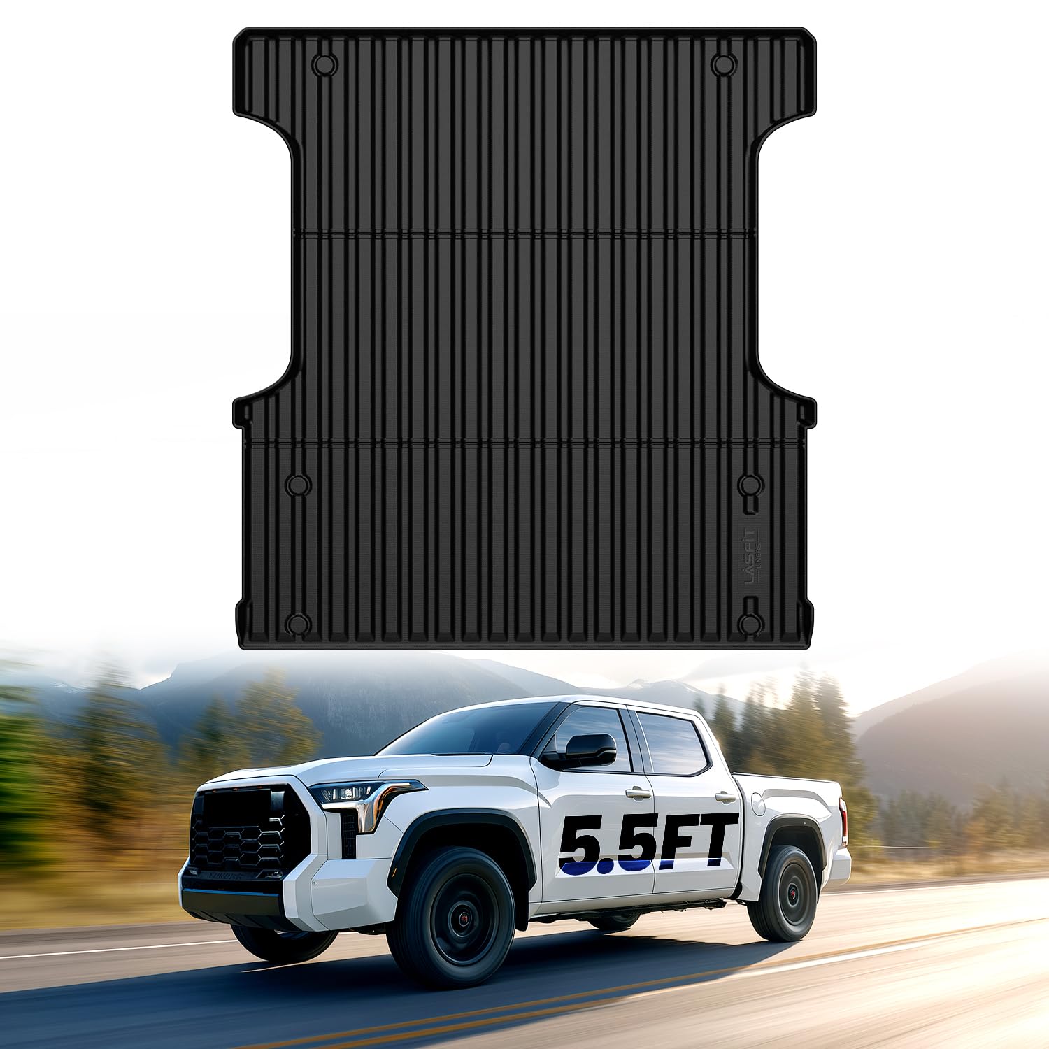 LASFIT Bed Mat for Toyota Tundra 2022-2026 (5.5FT/5.5' Bed) Truck Bed
