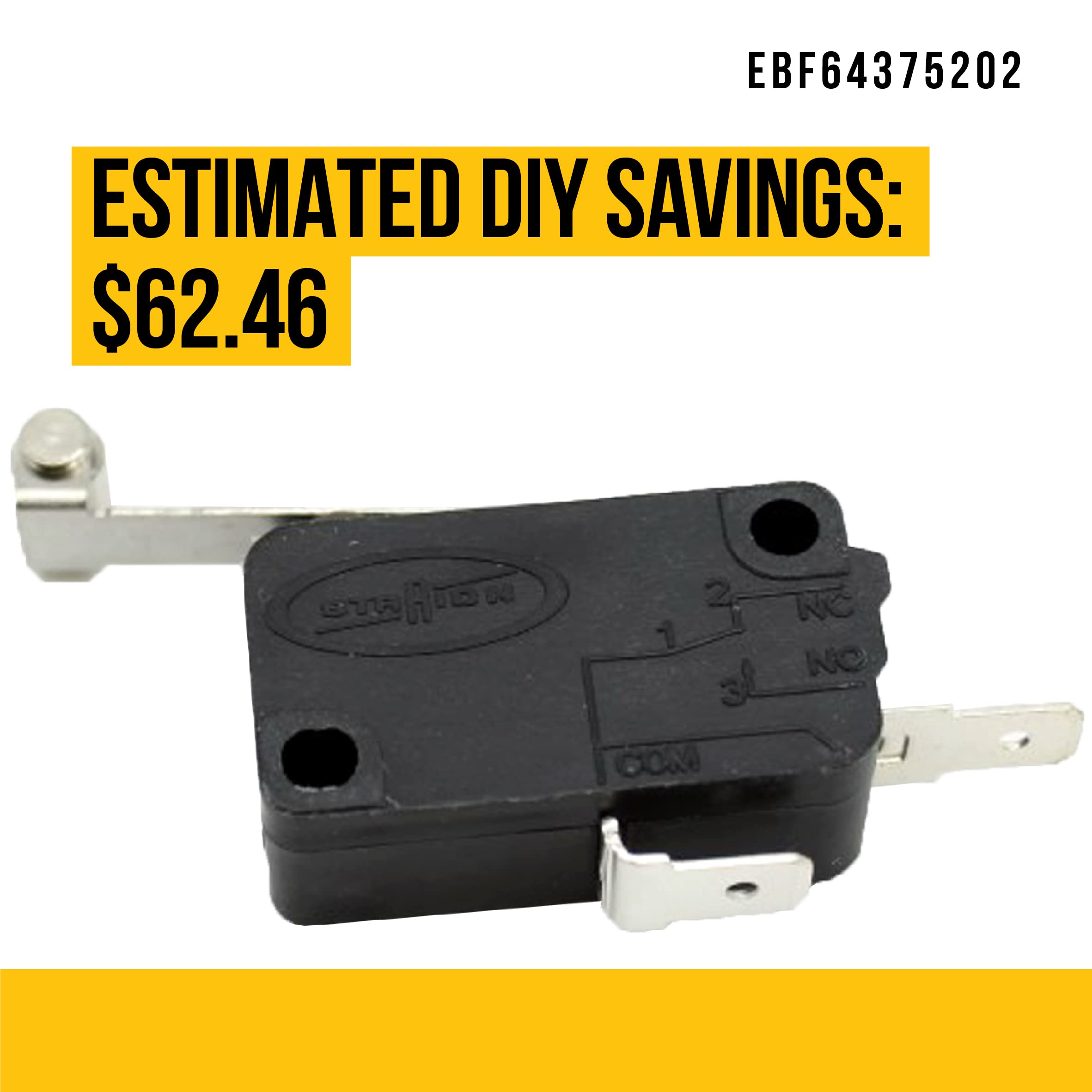 Amazon.com: Upgraded EBF64375202 Micro Switch Replacement 