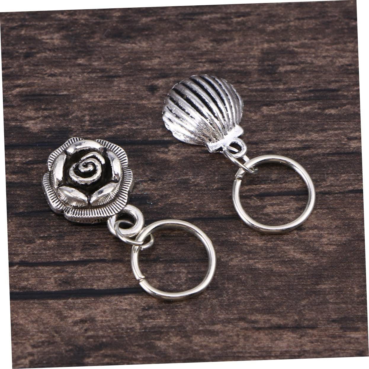 Spinki do włosów Spinki do włosów dla kobiet 105 szt. Akcesoria samochodowe Bling dla kobiet Włosy na warkocze Metalowe spinki do włosów do dredów Metalowe mankiety Pierścień do włosów Dekoracje DIY T