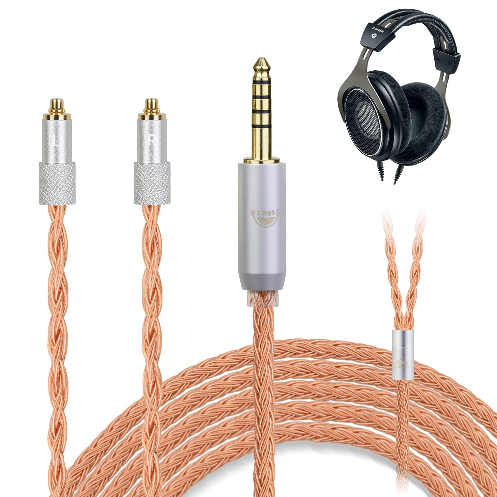 SAEC ヘッドホン用リケーブル SHC-2B300FSH/3.0 Amazon | okcsc ZT16 リケーブル SRH1840 ヘッドホンケーブル 交換