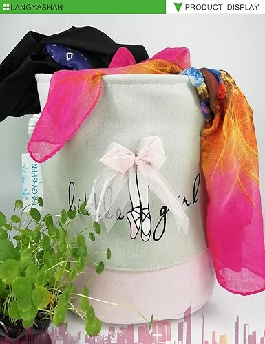 Miniatura 6 de Langyashan - Cesto de almacenamiento plegable de tela de lona para dormitorio ropa habitación del bebé juguetes y cesta de regalo Animal, Dinosaurio