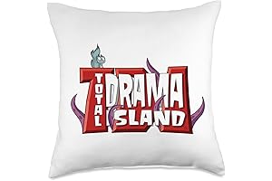 Total Drama Island Tentacle Logo Throw Pillow: Show Your Love for the Series