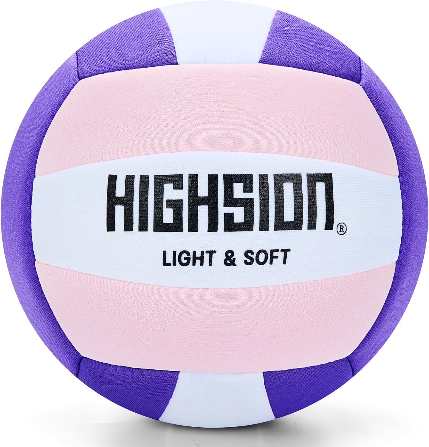Super Soft Fabric Volleyball for Silent Indoor Volleyball Practice -Youth & Kids Teen Beginners Perfect Lite Volleyball Gifts for Quiet House Games(Deflated,Without Pump)