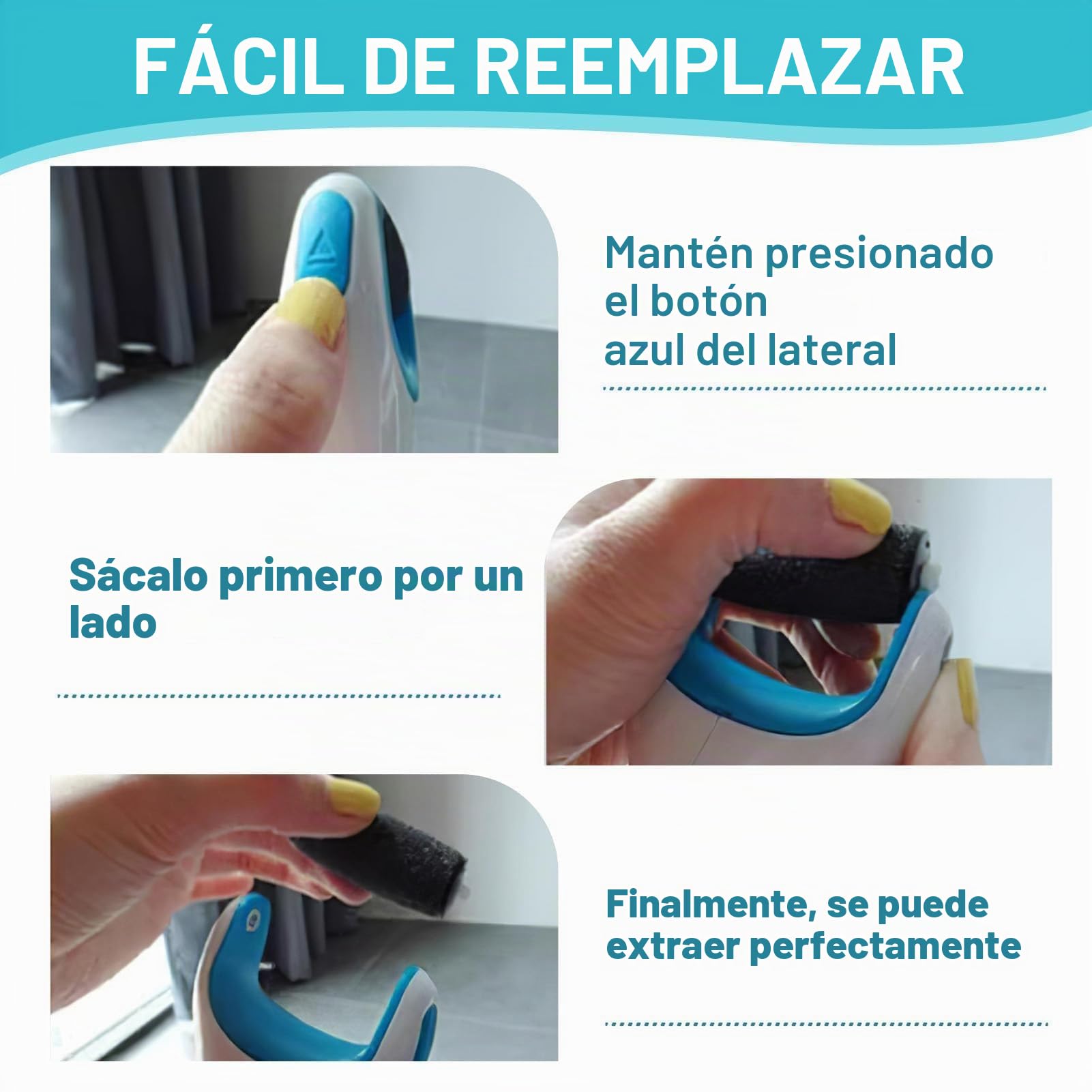 10 Recambio Lima Pies compatible con Scholl Velvet Smooth, Rodillos Extragruesos, Recambios para un Cuidado Eficaz de los Pies