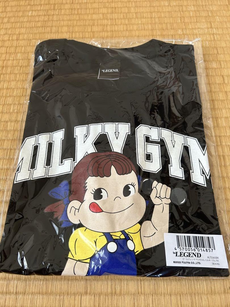 Amazon.co.jp: be REGEND ×ペコちゃん ミルキージム Tシャツ 黒