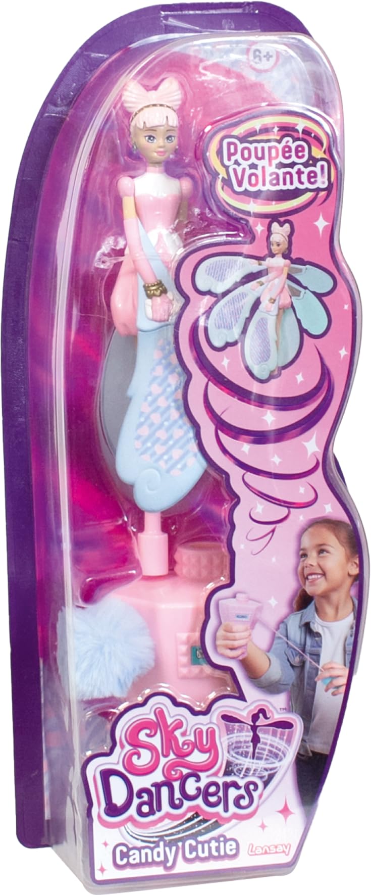 Sky Dancers: Candy Cutie | Watch Your Make a Dazzling Dance Through Mid-Air! | Flying Doll Toy | No Batteries Required | Gift For Ages 5+