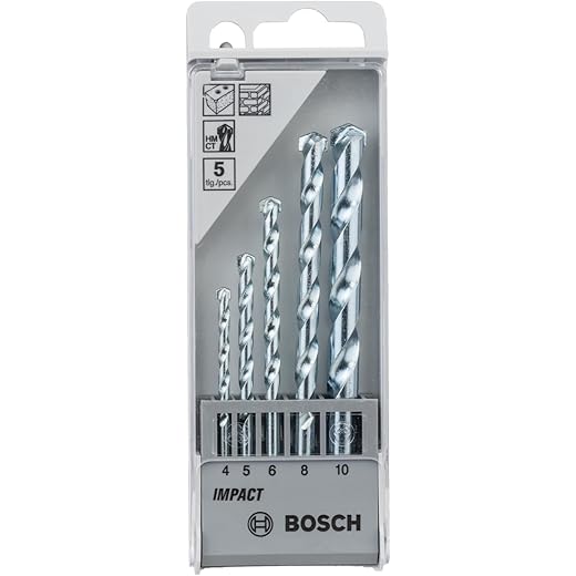 Bosch Masonry Drill Bit Set 5-Pieces