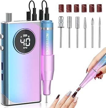 Amazon | YOKE FELLOW ネイルドリルマシン - 40,000RPM 充電式