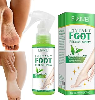 2 Pcs Chá Ver- 100ml Spray peeling para a maioria dos tipos pele | Máscaras para os pés, spray peeling para calcanhares ásperos rachados, calos na pele dos dedos dos