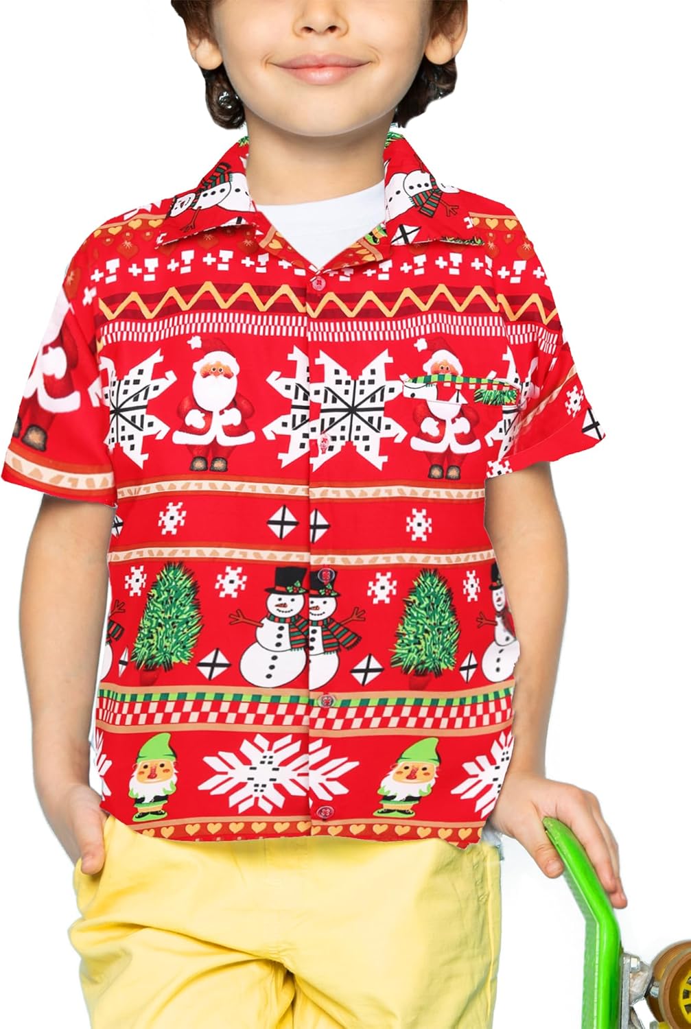 Hawaii Shirt Skulls Camicia Hawaiana Con Teschi - Stile Funky Grigia, In Poliestere, Per Feste E Costume V.H.O. Camicia Teschi Regalo - Foto 8