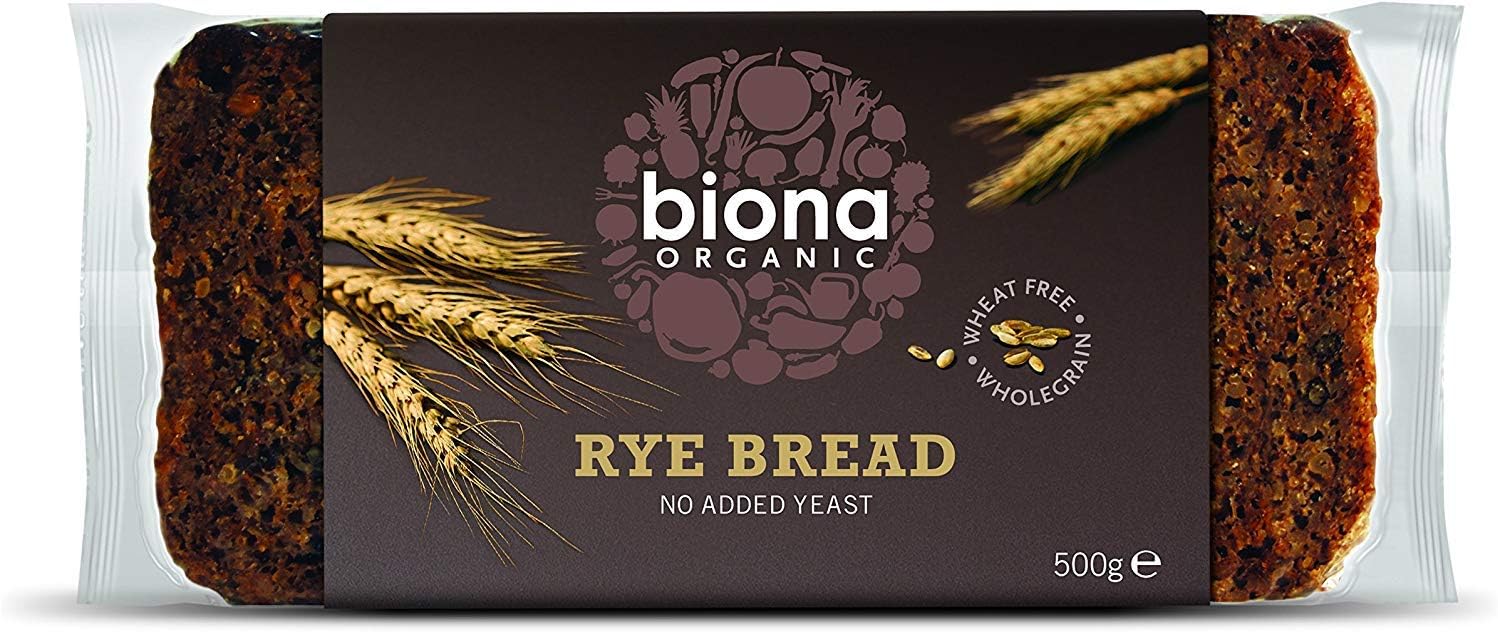 Biona Organic Wholemeal Rye Bread 500g x 4 (Pack of 4) Amazon.co.uk