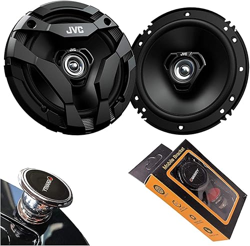 JVC CS-DF620 6 12 "drvn Serie DF Altavoz coaxial (par) con imán de gravedad Soporte para teléfono Bundle