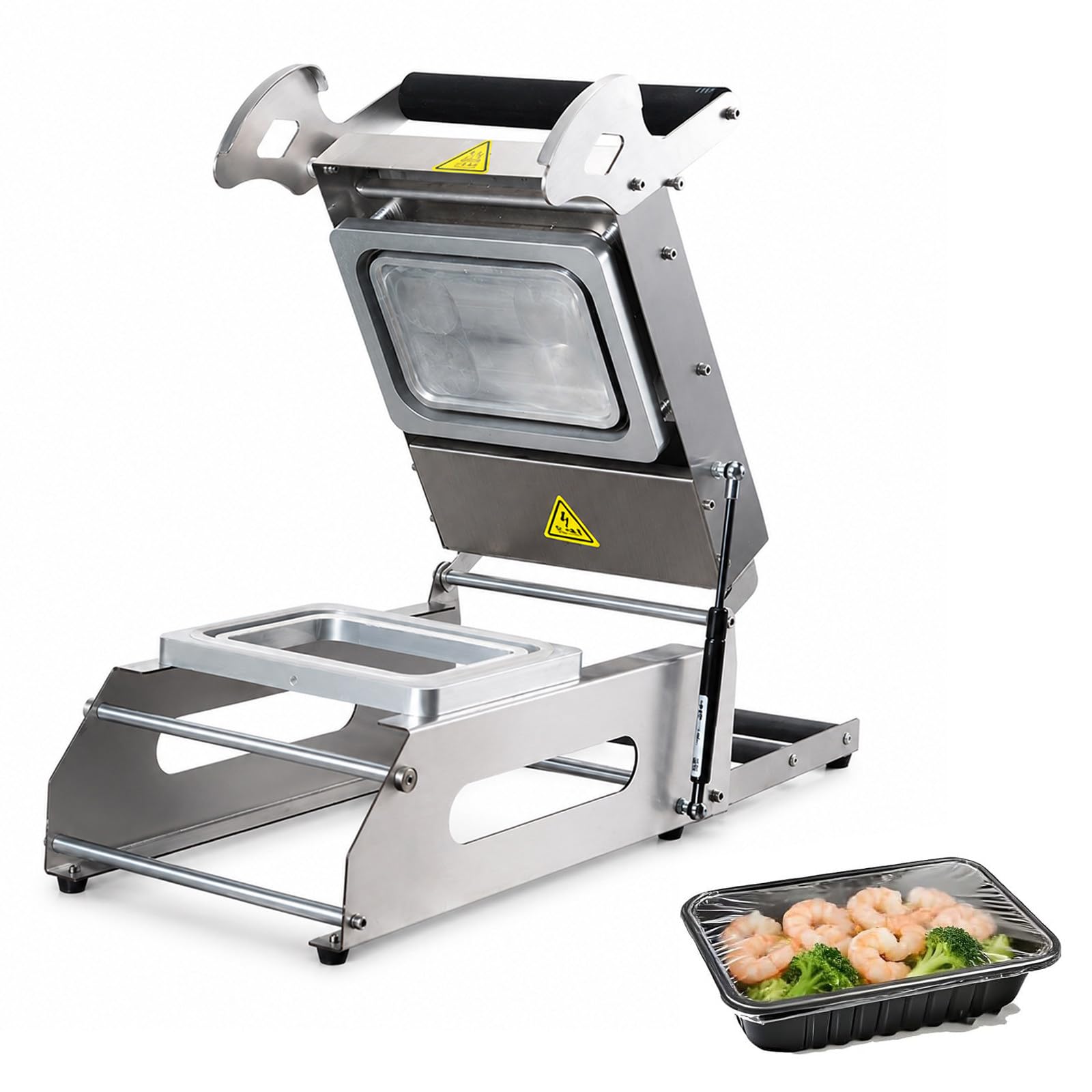 Semi-Automatic Tray Sealer, Manual Lunch Box Packager, 650W 180*130mm