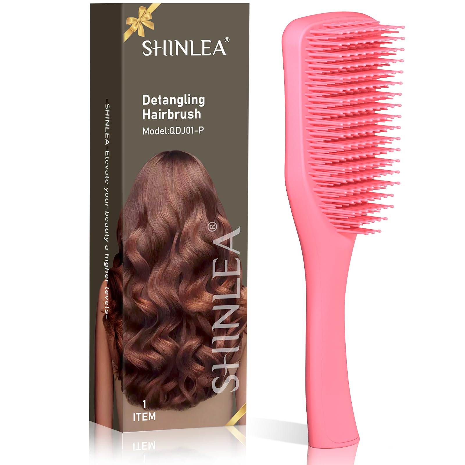 Ultimate Detangler Hair Brush, Anti Breakage Hair Brush for Wet and Dry Hair, Reduces Breakage, Eliminates Knots, Two-Tiered Teeth for Gentle Detangling