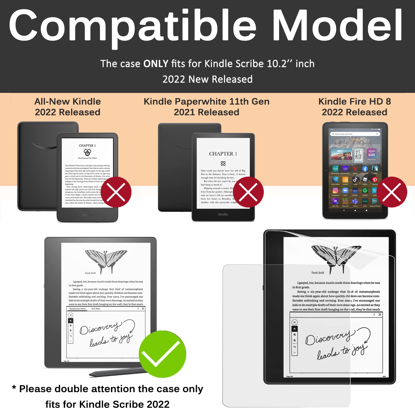 3 Pellicole Protettive In PET Opaco Per Kindle Scribe 11” 2025 – Antigraffio, Antiriflesso, Superficie Carta, Senza Bolle