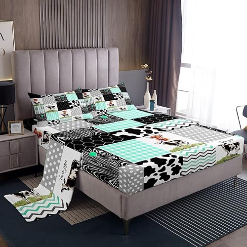 Miniatura 19 de Erosebridal Juego de sábanas para videojuegos, tamaño individual, color morado, sábana bajera ajustable para niños y niñas, moderno juego de sábanas