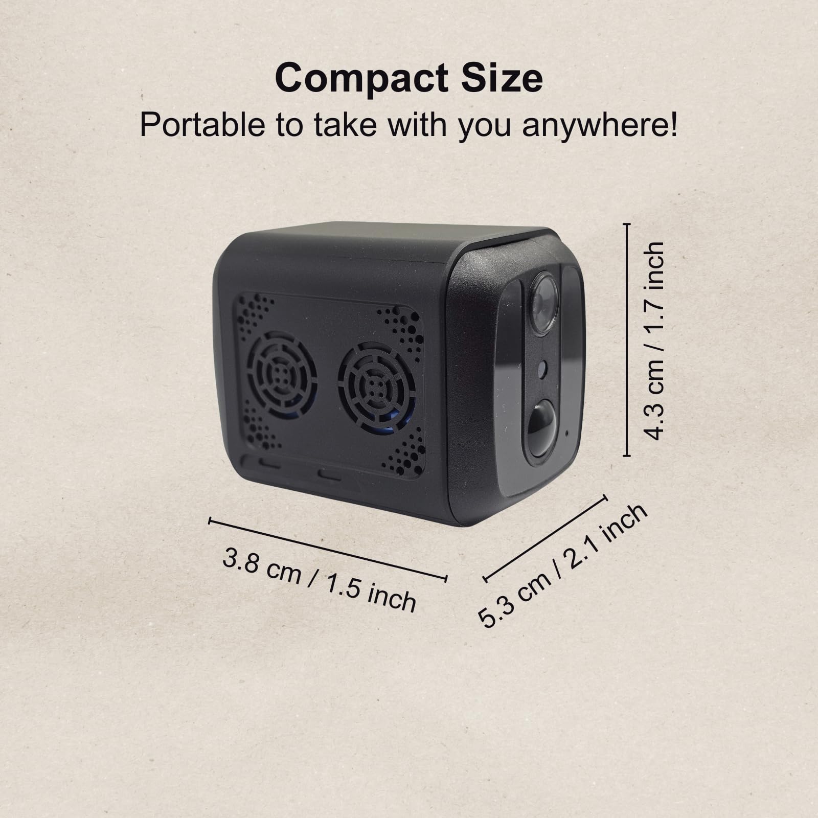 WOLF SHIELD HD WiFi Kamera Wewnętrzna, 30 Dni Czasu Oczekiwania, Mini Kamera WiFi, Kamera Wewnętrzna Do Bezpieczeństwa Domu, Noktowizor, Alerty Aktywowane Ruchem