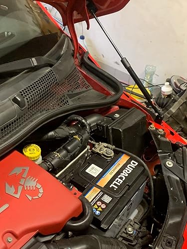 Miniatura 3 de TSUBASA Soportes de elevación para Fiat 500 2007-2022 Capó delantero Modificar fibra de carbono amortiguadores de amortiguadores cargados a gas